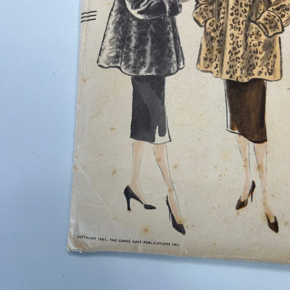 Vogue‎ Vintage 1950's Pattern #7466 Women's Coat Size 14 HTF RARE